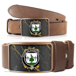 ScotsTee Shop Irish House of O CONCANNON Coat of Arms Irish Family Crest Irish Belt Bucker
