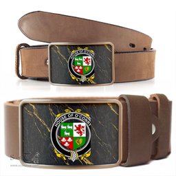ScotsTee Shop Irish House of O CONRY Coat of Arms Irish Family Crest Irish Belt Bucker