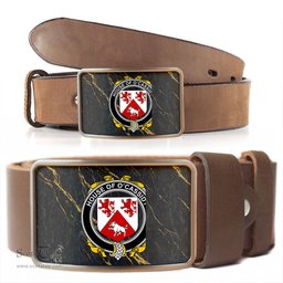 ScotsTee Shop Irish House of O CASSIDY Coat of Arms Irish Family Crest Irish Belt Bucker