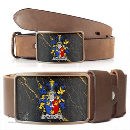 ScotsTee Shop Irish Galbraith Coat of Arms Irish Family Crest Irish Belt Bucker