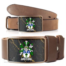 ScotsTee Shop Irish Kidd Coat of Arms Irish Family Crest Irish Belt Bucker