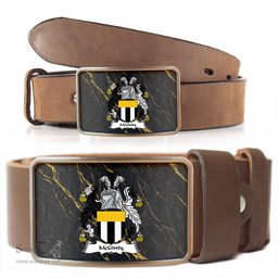 ScotsTee Shop Irish McGinty Coat of Arms Irish Family Crest Irish Belt Bucker