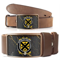 ScotsTee Shop Irish House of PURCELL Coat of Arms Irish Family Crest Irish Belt Bucker