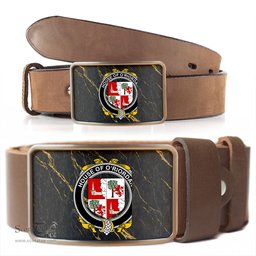 ScotsTee Shop Irish House of O RIORDAN Coat of Arms Irish Family Crest Irish Belt Bucker