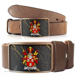 ScotsTee Shop Irish Minnitt Coat of Arms Irish Family Crest Irish Belt Bucker