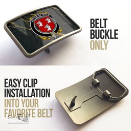 ScotsTee Shop Irish House of RYAN O Mulrian Coat of Arms Irish Family Crest Irish Belt Bucker