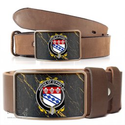 ScotsTee Shop Irish House of O PHELAN Coat of Arms Irish Family Crest Irish Belt Bucker