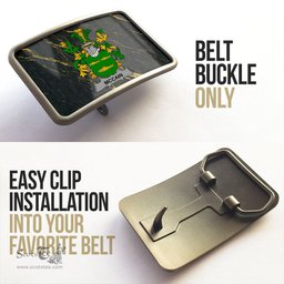 ScotsTee Shop Irish McCain or O Kane Coat of Arms Irish Family Crest Irish Belt Bucker