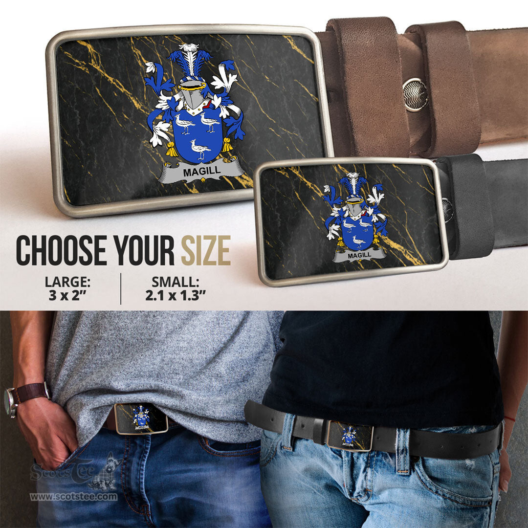 ScotsTee Shop Irish Magill Coat of Arms Irish Family Crest Irish Belt Bucker
