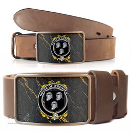 ScotsTee Shop Irish House of O KENNEDY Coat of Arms Irish Family Crest Irish Belt Bucker