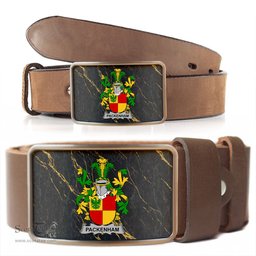 ScotsTee Shop Irish Packenham Coat of Arms Irish Family Crest Irish Belt Bucker