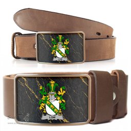 ScotsTee Shop Irish Low Coat of Arms Irish Family Crest Irish Belt Bucker