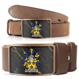 ScotsTee Shop Irish Montgomery Coat of Arms Irish Family Crest Irish Belt Bucker