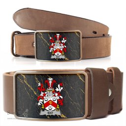 ScotsTee Shop Irish May Coat of Arms Irish Family Crest Irish Belt Bucker