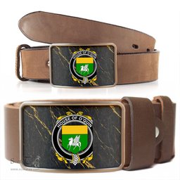 ScotsTee Shop Irish House of O QUIN Annaly Coat of Arms Irish Family Crest Irish Belt Bucker
