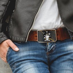 ScotsTee Shop Irish McNally Coat of Arms Irish Family Crest Irish Belt Bucker
