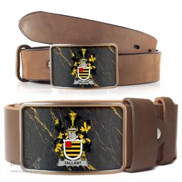 ScotsTee Shop Irish Tallant or Tallon Coat of Arms Irish Family Crest Irish Belt Bucker