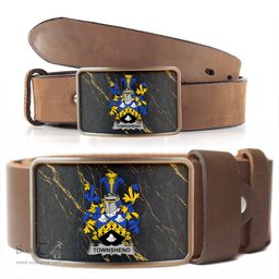 ScotsTee Shop Irish Townshend or Townsend Coat of Arms Irish Family Crest Irish Belt Bucker