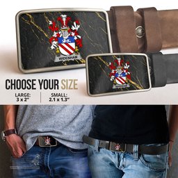ScotsTee Shop Irish Widenham Coat of Arms Irish Family Crest Irish Belt Bucker