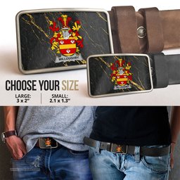 ScotsTee Shop Irish Willoughby Coat of Arms Irish Family Crest Irish Belt Bucker