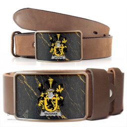 ScotsTee Shop Irish Vaughan Coat of Arms Irish Family Crest Irish Belt Bucker