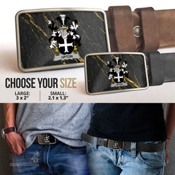 ScotsTee Shop Irish Upton Coat of Arms Irish Family Crest Irish Belt Bucker
