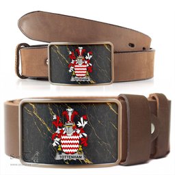 ScotsTee Shop Irish Tottenham Coat of Arms Irish Family Crest Irish Belt Bucker