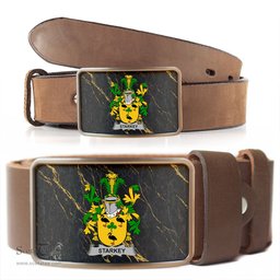 ScotsTee Shop Irish Starkey Coat of Arms Irish Family Crest Irish Belt Bucker