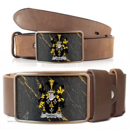 ScotsTee Shop Irish Tisdall or Tisdale Coat of Arms Irish Family Crest Irish Belt Bucker