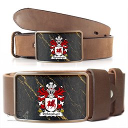 ScotsTee Shop Welsh Birkinshaw of Llansannan Denbighshire Coat of Arms Welsh Family Crest Welsh Belt Bucker