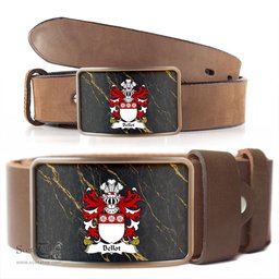 ScotsTee Shop Welsh Bellot Burton Denbighshire Coat of Arms Welsh Family Crest Welsh Belt Bucker