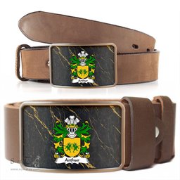 ScotsTee Shop Welsh Arthur I ab uthr pendragon King Arthur Coat of Arms Welsh Family Crest Welsh Belt Bucker