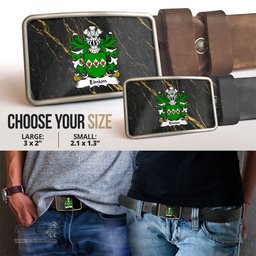 ScotsTee Shop Welsh Einion AP CARADOG Coat of Arms Welsh Family Crest Welsh Belt Bucker