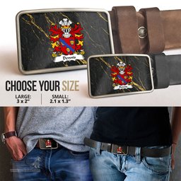 ScotsTee Shop Welsh Dennis or DENNYS DENEYS Glamorgan Coat of Arms Welsh Family Crest Welsh Belt Bucker