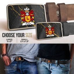 ScotsTee Shop Welsh Hopkin DAVID of Dan y graig Swansea Coat of Arms Welsh Family Crest Welsh Belt Bucker
