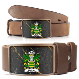 ScotsTee Shop Welsh Hoskins of Monmouthshire Coat of Arms Welsh Family Crest Welsh Belt Bucker