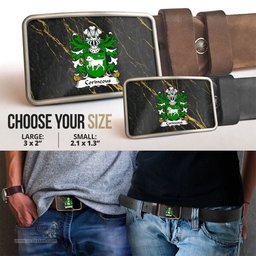 ScotsTee Shop Welsh Corineous Duke of Cornwall Companion of Brutus Coat of Arms Welsh Family Crest Welsh Belt Bucker