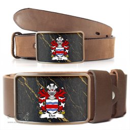 ScotsTee Shop Welsh Eliot of Erwer Pembrokeshire Coat of Arms Welsh Family Crest Welsh Belt Bucker