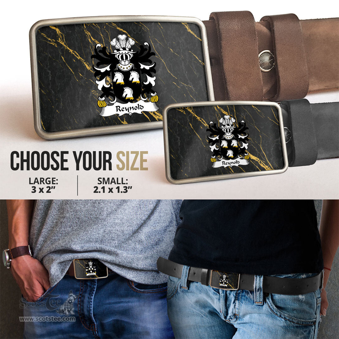 ScotsTee Shop Welsh Reynold of Bishops Castle Shropshire Coat of Arms Welsh Family Crest Welsh Belt Bucker