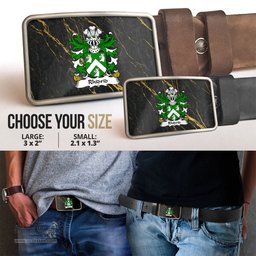 ScotsTee Shop Welsh Rhidrid FLAIDD of Penllyn Merionethshire Coat of Arms Welsh Family Crest Welsh Belt Bucker