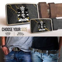 ScotsTee Shop Welsh Mathew of Llandaff Glamorganshire Coat of Arms Welsh Family Crest Welsh Belt Bucker
