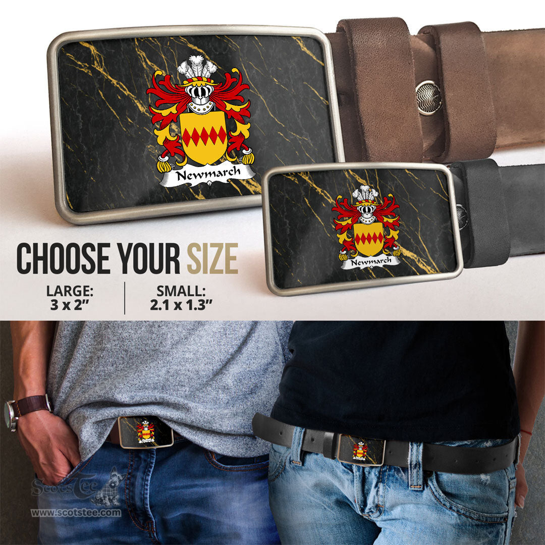 ScotsTee Shop Welsh Newmarch Conqueror of Brycheiniog 11th century Coat of Arms Welsh Family Crest Welsh Belt Bucker