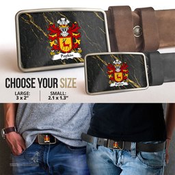 ScotsTee Shop Welsh Popkin of Fforest. Swansea Coat of Arms Welsh Family Crest Welsh Belt Bucker