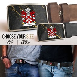 ScotsTee Shop Welsh Tudor from Owain Tudor Coat of Arms Welsh Family Crest Welsh Belt Bucker