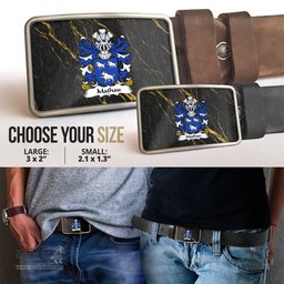 ScotsTee Shop Welsh Mathau or Mathew GOCH Coat of Arms Welsh Family Crest Welsh Belt Bucker