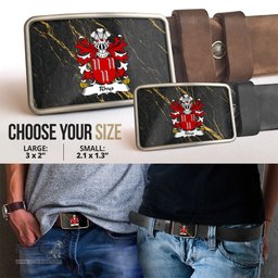 ScotsTee Shop Welsh Rhys AP DAFYDD Coat of Arms Welsh Family Crest Welsh Belt Bucker