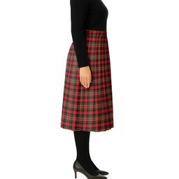 ScotsTee Shop Scottish Colville Modern Tartan Pleated Midi Skirt