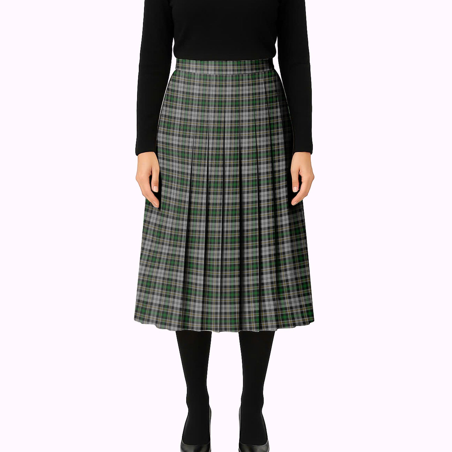 ScotsTee Shop Scottish Dalgliesh Dress Tartan Pleated Midi Skirt