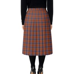 ScotsTee Shop Scottish Cameron of Lochiel Ancient Tartan Pleated Midi Skirt