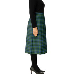 ScotsTee Shop Scottish Campbell of Argyll Ancient Tartan Pleated Midi Skirt